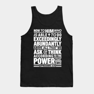 Ephesians 3:20 Abundantly Tank Top